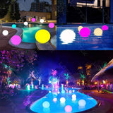 LOFTEK Floating Pool Light - 16-inch Large Ball Lamp with Remote - 3 Modes & 16 RGB Colorful - Outdoor Path Light | Lumora