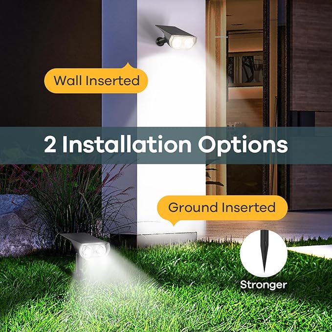 Linkind Solar Lights Outdoor Waterproof IP65, StarRay Dusk-to-Dawn Outdoor Solar Lights, 3 Lighting Modes Solar | Lumora