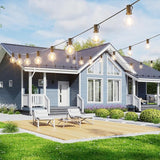 Svater Outdoor String Lights 120 FT, Patio Light with 63 Shatterproof LED Bulbs, Outside Plastic Hanging G40 Globe | Lumora