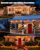 C9 Christmas Lights Outdoor 114ft 150 LED Waterproof String Lights with Timer & 8 Modes, Connectable Commercial | Lumora