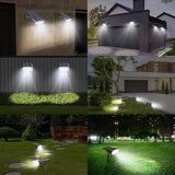 Solar Spot Lights Outdoor 1000 Lumens, 64 LEDs IP67 Waterproof Landscape Lighting with 4 Modes - 2-in-1 Solar | Lumora