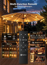Brightown Outdoor String Lights, 37FT Shatterproof LED Patio Lights with 11 Dimmable Plastic G40 Bulbs, 2700K | Lumora