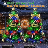 Solar Christmas Decorations Outdoor，DEIDOULU Solar Christmas Tree, 2 Pack 40 Led Light 2 Modes Outdoor Xmas Tree | Lumora