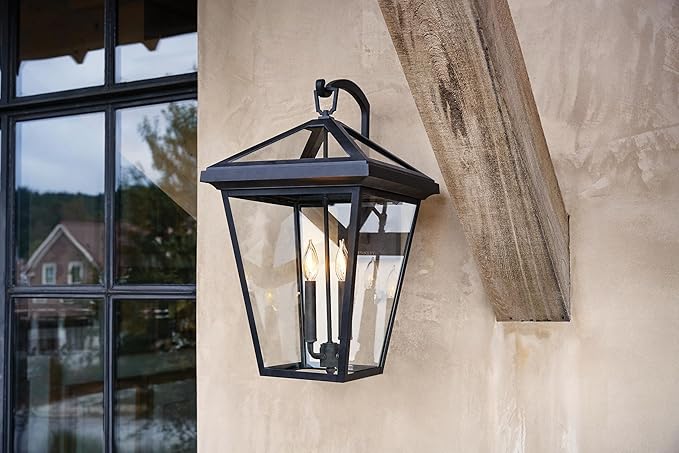 Hinkley Alford Place 2568OZ-LL Extra Large Outdoor LED Wall Mount Lantern - Die Cast Aluminum Frame, Sealed Clear Glass, Dimmable - Oil Rubbed Bronze