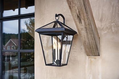 Hinkley Alford Place 2568OZ-LL Extra Large Outdoor LED Wall Mount Lantern - Die Cast Aluminum Frame, Sealed Clear Glass, Dimmable - Oil Rubbed Bronze
