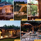 litogo 236FT Outdoor Edison Lights with Dimmer Timer & Memory Function, Waterproof Patio Lights for Yard Garden | Lumora