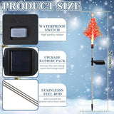 Baquler 2 Pcs Solar Christmas Tree Garden Stake Lights Outdoor Christmas Tree Lighted Yard Decorations Multicolor | Lumora