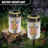 American Flag Solar Lights Outdoor Garden Lights Solar Memorial Lights for Graves Waterproof Auto On/Off Outdoor | Lumora
