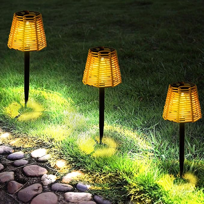 flexman Solar Pathway Lights, Solar Charging Solar Lights Outdoor Pathway, Multiapplication Pathway Lights Solar Powered for Roads, Gardens, Lawns, Patios, Sidewalks