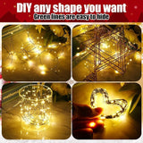 12 Pcs Solar String Lights Solar Mini Teeny Tiny Fairy Firefly Twinkle Light Waterproof 16ft 50 LEDs Garden String | Lumora