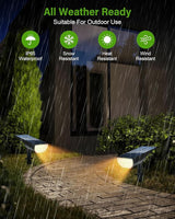Solar Spot Lights Outdoor, Solar Lights Outdoor Waterproof IP65, 3 Brightness Modes Dusk to Dawn Landscape | Lumora
