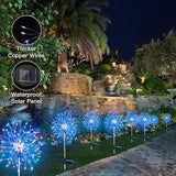 suddus Solar Garden Lights Outdoor Waterproof Decorative, 2Pack 150LED Firework Lights 8 Modes, Multicolor Solar | Lumora