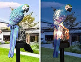 Ulalaza Outdoor Resin Solar Lights Blue Parrot Shape Solar Powered LED Lamp Waterproof Garden Light Decoration for | Lumora