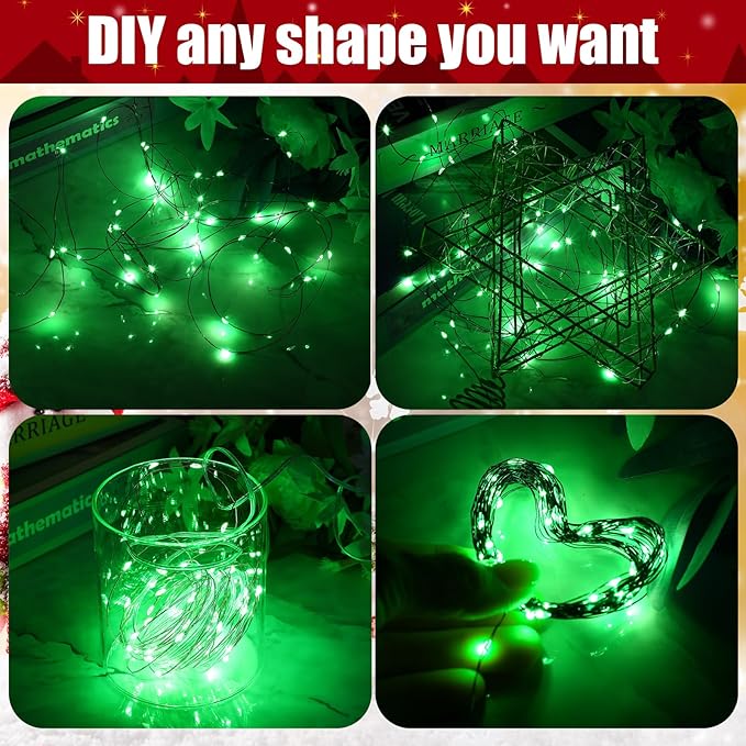 12 Pcs Solar String Lights Solar Mini Teeny Tiny Fairy Firefly Twinkle Light Waterproof 16ft 50 LEDs Garden String | Lumora