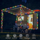 Solar Rope Lights, 2 Packs Total 132ft 400LED Solar String Lights, 8 Modes Waterproof Solar Powered Outdoor Light | Lumora