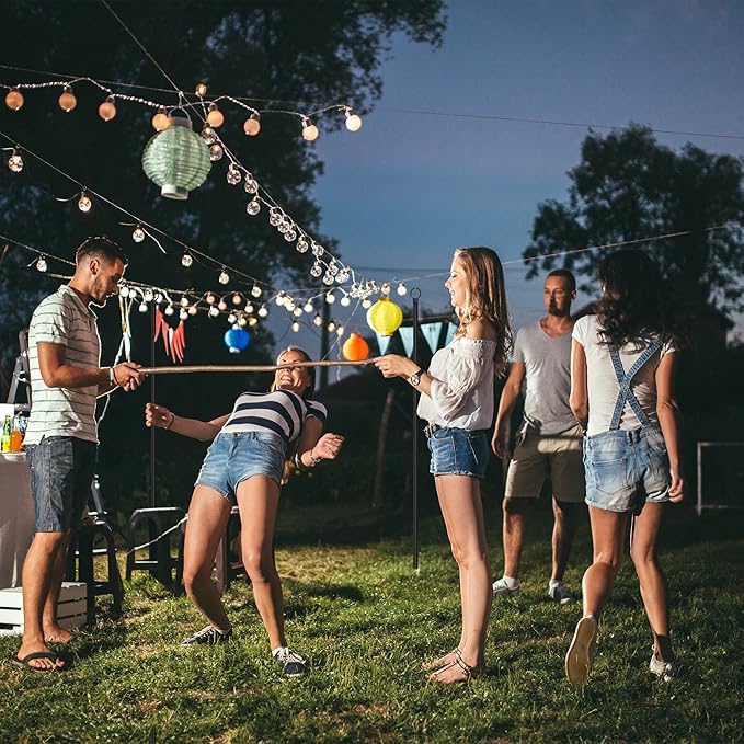 Espird String Light Poles for Outdoor 2 Pack,10 Ft Outside String Light Pole for String Lights, Backyard Patio | Lumora