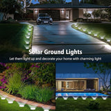 echosari Solar Ground Lights 6 Pack, Upgraded Solar Garden Lights Waterproof Long Lasting for Pathway Walkway Patio | Lumora