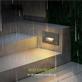 ASD LED Recessed Step Light Fixture, Outdoor & Indoor Tread Lighting | RGBW, Smart, Waterproof, ETL Listed | 3W | Lumora