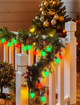 C9 LED Christmas String Lights Outdoor, 25Ft Red and Green Vintage Christmas Lights with 26 C9 Red/Green Bulbs | Lumora