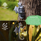Dragon Tree Hugger Garden Decor - 9.3 Inch Garden Statues Lawn Ornaments for Outside Balcony Yard Art | Lumora