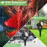 Solar Spotlights Outdoor Waterproof, RGB Landscape Spotlights, Christmas Decorative Solar Spot Lighting for Garden | Lumora