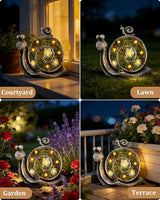 Snail Solar Lights Outdoor, 7 LED Solar Powered Garden Decor for Pathway Lawn Yard - Weatherproof Garden Statue | Lumora