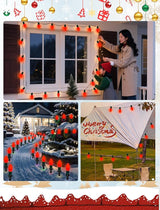 LED C9 Red Christmas Lights Outdoor, 25FT C9 LED Outdoor String Lights with 26 Shatterproof Red Bulbs, Waterproof | Lumora