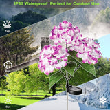Solar Flowers Lights - Outdoor Waterproof Hydrangea Stake, Solar Flower Decor for Patio, Courtyard, Garden Lawn | Lumora