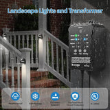 HIBOITEC Low Voltage Deck Lights Kit with Transformer Photocell Sensor and Timer IP67 Waterproof Fence Lights UL | Lumora