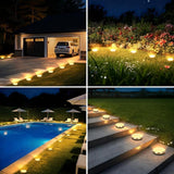 ZAIYW 6 Pack Solar Ground Lights Outdoor Waterproof Garden Lights Solar Powered Disc Landscape Lighting for Pathway | Lumora