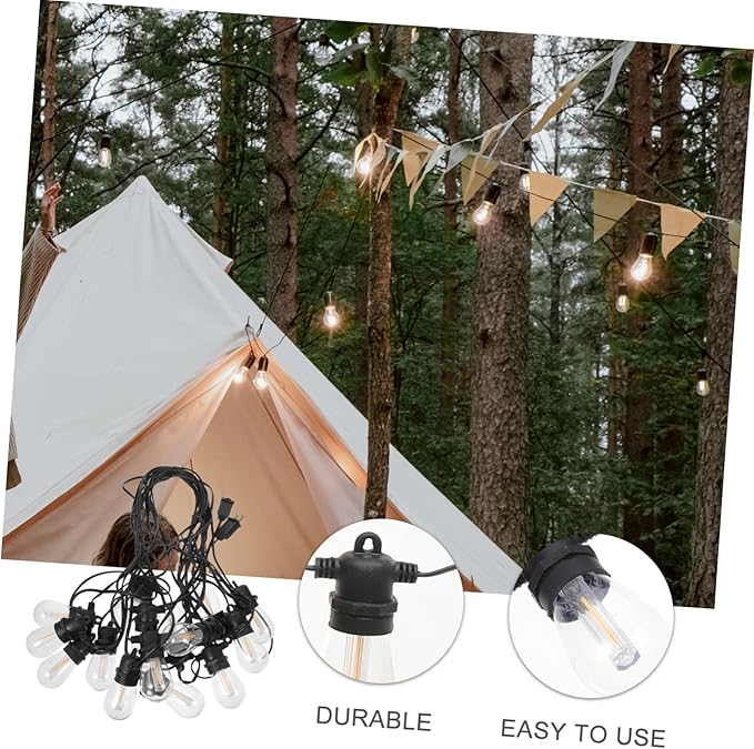 15m Outdoor Led String Lights Decorative Party Lamp Led Bulbs for Garden Patio Camping and Festivals Wear-Resistant | Lumora