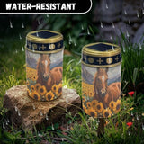Horse Sunflower Solar Stake Lights Yard Lawn Solar Powered Lights Cemetery Decorations - Outdoor Path Light | Lumora
