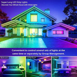 41FT Led Strip Lights,Long Smart Led Light Strips Music Sync 5050 RGB Color Changing Rope Lights,Bluetooth APP/IR | Lumora