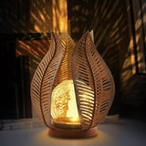 Solar Outdoor Lights Garden Decor Waterproof Crackle Glass Globe,Metal Yard Art Outdoor Solar Garden Lights for | Lumora