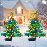 Upgraded Solar Outdoor Christmas Tree Lights Multicolor, 800mA Solar Powered Outdoor Lighted Xmas Tree Waterproof | Lumora