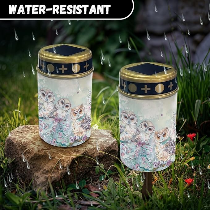 Cartoon Owl Solar Garden Lights Waterproof Solar Pathway Lights LED Lantern Solar-Powered Fairy Lights for | Lumora