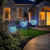 VCUTEKA Hanging Solar Lanterns Mosaic Solar Lights with Hook Up, Outdoor Garden Lights Decor for Yard Tree Fence | Lumora