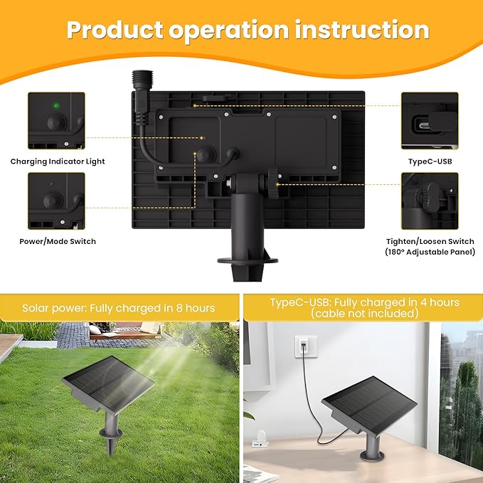 ZOTOYI 100FT Solar String Lights Outdoor Waterproof IP65 with USB Port, G40 Led Solar Patio Globe Lights with 52 | Lumora