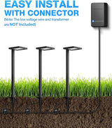 SUNVIE Low Voltage Landscape Lighting with Connectors 5W Anti-Glare LED Pathway Lights Wired Waterproof Outdoor | Lumora