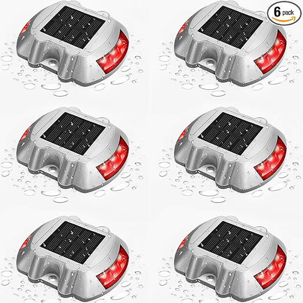 JIGUOOR Solar Deck Lights LED Driveway Lights Solar Powered Dock Light Outdoor IP68 Waterproof Road Markers for | Lumora