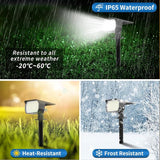 Solar Spot Lights Outdoor Waterproof IP65, 12 Pack Landscape Spotlights with 46 LEDs, 3 Modes Auto On/Off Solar | Lumora