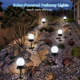 BlcTec Solar Pathway Lights Outdoor, Cool White Path Lights with 3-Sided Solar Panels, 18H Runtime, IP65 | Lumora