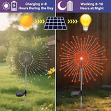 Garden Outdoor Lights, 2 Pack 120 LED Solar Garden Lights Fairy Lights Outdoor Waterproof Decorative Solar Firework | Lumora