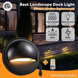 Gardenreet Low Voltage Deck Lights - Landscape Solid Brass LED Step Lights Outdoor, 12V Hardwired IP65 Waterproof | Lumora