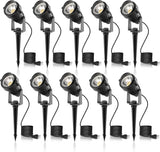L LOHAS LED Outdoor Landscape Lighting, Auto On/Off 3000K Low Voltage Landscape Lighting, IP66 Waterproof Spot | Lumora