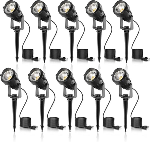 L LOHAS LED Outdoor Landscape Lighting, Auto On/Off 3000K Low Voltage Landscape Lighting, IP66 Waterproof Spot | Lumora