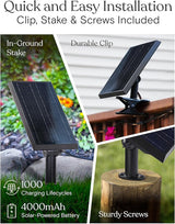 Brightech Ambience Pro Super Bright Solar - 27Ft Remote Control Outdoor String Lights, Shatterproof S14 Edison | Lumora