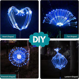JJGoo Solar Firework Lights, 2 Pack 120 LEDs 2 Lighting Modes Solar Garden Lights Outdoor Waterproof for Yard Patio | Lumora