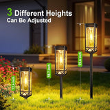 KOOPER Taller Solar Pathway Lights Outdoor, 2 Pack Upgraded Brighter Solar Garden Lights Solar Powered, Up To 15 | Lumora
