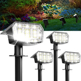 GIGALUMI Solar Spot Lights Outdoor Waterproof 4 Pack Cool White IP65, 63 LED 3 Lighting Modes Spotlights for Yard | Lumora